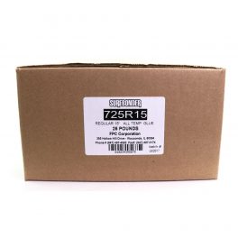 725R15 Clear Hot Glue Sticks - High Strength Glue Stick - Full Size  7/16" x 15" - 25 lb Box - Clear