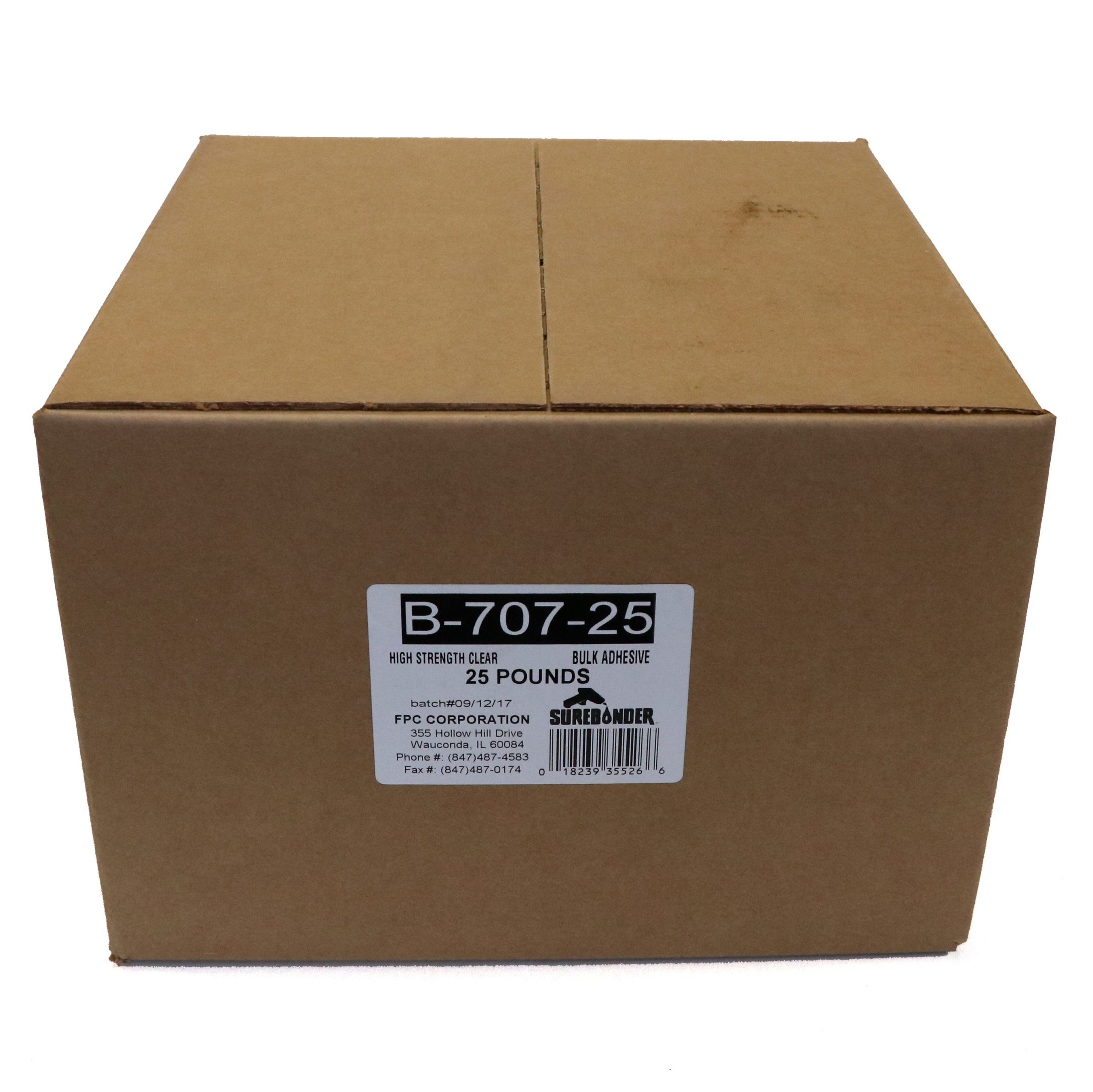 707R10 High Strength Glue Stick - Full Size 10 - 25 lb Box - Clear ~ Hot  Melt Company
